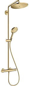 Hansgrohe Croma select Select Regendoucheset - thermostaat - glijstang 28cm - polished gold optic 26890990