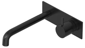 Hotbath COBBER Afbouwdeel tbv Inbouw wastafelkraan 18cm uitloop MBP Geborsteld zwart PVD CB106EXT18MBP