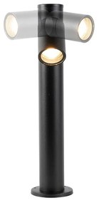 Buitenlamp zwart met grondpin en kabelmof 50cm IP44 - Solo Modern GU10 IP44 Buitenverlichting