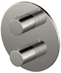 Hotbath Cobber inbouw thermostaat afbouwdeel geborsteld nikkel