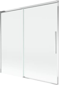 Mexen Rox badwand 2-delige schuifwand 160 x 150 cm, transparant, chroom - 8C9-160-001-01-00