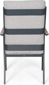 Tuinset 4 personen 125 cm Aluminium Grijs Lifestyle Garden Furniture Lecce/Ancona