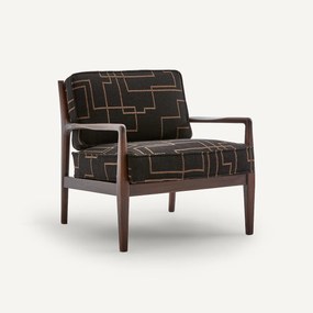 Bedrukte jacquard kussens, 62% wol, voor fauteuil DILMA