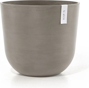 Ecopots bloempot Oslo 45 - Rond - Taupe - Diameter 45 x H39,4 cm