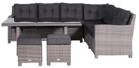 Westminster lounge diningset - Rechts - Organic grey