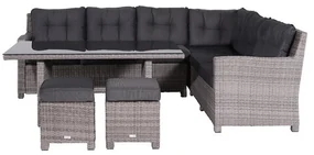 Westminster lounge diningset - Rechts - Organic grey