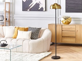 Vloerlamp SENETTE Goud/Zwart 148 CM Beliani