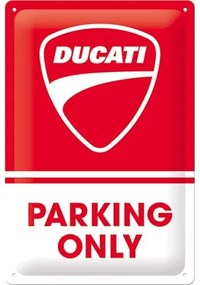 Metalen bord Ducati - Parking Only