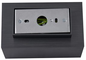 Moderne wandlamp gunmetal vierkant 2-lichts GU10 50mm - Sandy