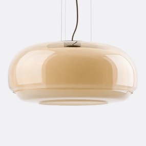 Hanglamp in gekleurd glas Ø45 cm, Kinoko