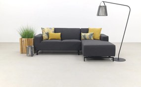 Boavista Sunbrella loungebank chaise longue - Sooty - 2-delig - links