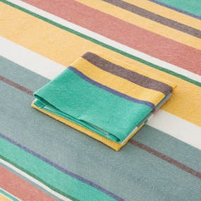 Tafelkleed met strepen van gewassen geweven katoen Antika