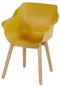 Hartman Sophie Studio dining armstoel - Curry Yellow - Teak poot