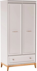 Kledingkast Sonfera 109, Eiken, Kasjmier, 193x92x55cm, 84.4 kg, Kledingkast deuren: Met scharnieren