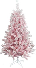 Teddy Pink kunstkerstboom - 210 cm - roze - Diameter 107 cm - 910 tips - metalen voet