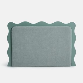 Gevoerd hoofdbord, chenille-stof, RAVIO