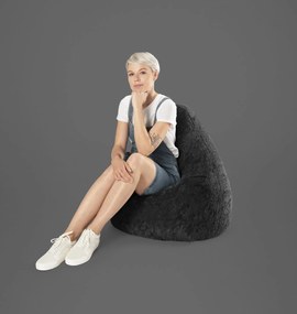 BeanBag Fluffy XL - Zwart