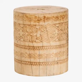 Ronde Parasolvoet 35ø Cm In Hout Ainsa Natuurlijk Hout - Sklum