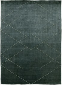 Handgeweven laagpolig viscose vloerkleed Tetsu