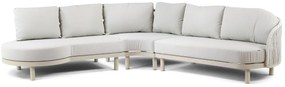 Hoek loungeset 5 personen Aluminium/rope Taupe  Santika Furniture Santika
