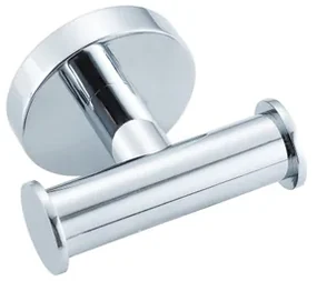 Fortifura Calvi Handdoekhaak - rond - dubbel - chroom Double_Towelhook_CHR