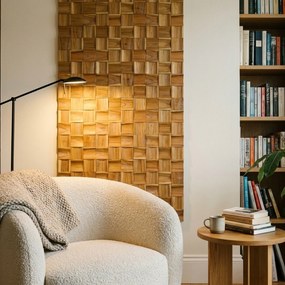 3D Houten Wandpaneel | Timeless Teak | 30×30 cm | Wanddecoratie