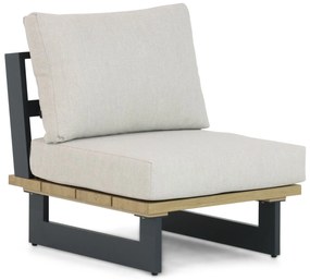 Hoek loungeset 6 personen Aluminium Grijs  Lifestyle Garden Furniture Azzurro