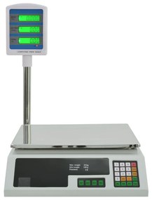 vidaXL Pakketweegschaal met LCD elektrisch 30 kg