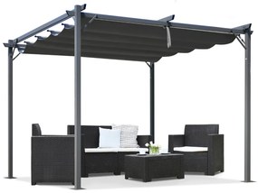 Antraciet terraspergola La Palma 3x3 Garden Point