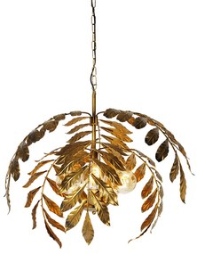 Vintage hanglamp antiek goud 60 cm - Linden Klassiek / Antiek E27 rond Binnenverlichting Lamp