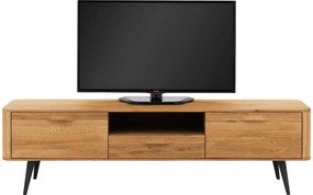 Goossens Tv Dressoir Bjarte, 2 deuren 1 lade 1 open vak 42 cm diep 180 cm breed