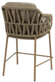 4 Seasons Outdoor Biarritz high dining set met Soho tafel 220 cm Tuinstoel   beige weerbestendig