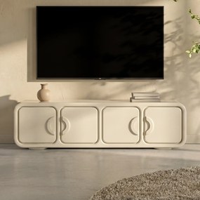 Retro TV-meubel Beige - 176x39x50cm.