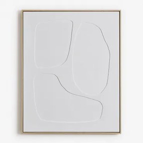 Handgeschilderd Decoratief Schilderij Met Helvon-reliëf B & 80 X 100 Cm - Sklum