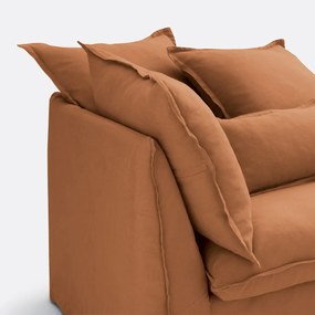 Longchair, gekreukt linnen, Odna