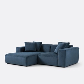 Linker hoekbank, ribfluweel, Liora