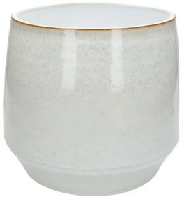 Bloempot, steengoed, wit,Ø 26 cm