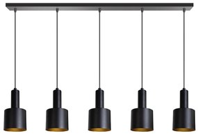 ETH Sledge Moderne Eettafel Hanglamp Zwart Goud