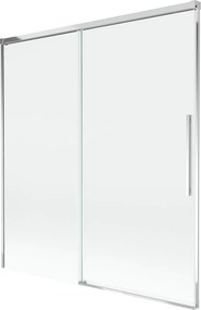 Mexen Rox twee-delige uitschuifbare badwand 150 x 150 cm, transparant, chroom - 8C9-150-001-01-00