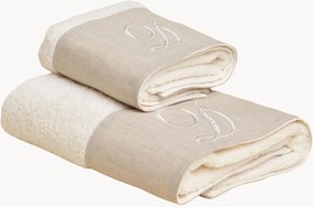 Katoenen handdoekenset Zahra, 2-delig, A-Z