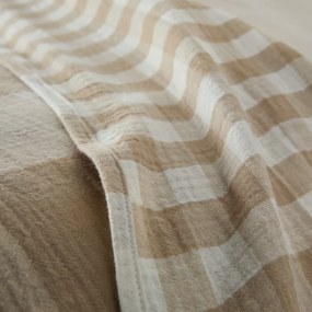 Geruite beddensprei in tetra, Calix