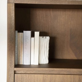 Houten Kast Met Vakken En Deuren - 100x40x180cm.