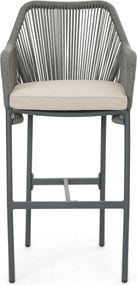 Barstoel Rope Grijs-antraciet De Laan Marbella