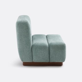 Fauteuil in getextureerde stof Podo