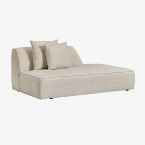 Rechts Divanmodule Voor Gestoffeerde Modulaire Bank Cardea Bouclé Crèmebeige - Sklum