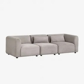 3-delige Modulaire Bank Fogler Corduroy Licht Taupegrijs - Sklum