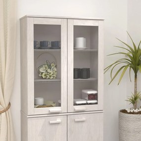 vidaXL Opzetkast 85x35x100 cm massief grenenhout wit