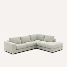 Hoekbank in stonewashed fluweel, SKANDER