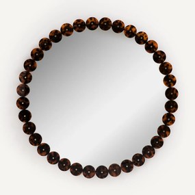 Ronde spiegel van hars diameter 100 cm, Kioo