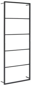 vidaXL Handdoekenrek 45x10x115 cm staal zwart